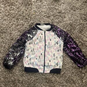 Frozen ll Sequin Sleeve Kids Jacket